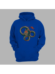 Худі з принтом "Три кола вогняного дракона" (231019)