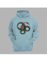 Худі з принтом "Три кола вогняного дракона" (231019)
