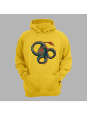 Худі з принтом "Три кола вогняного дракона" (231019)