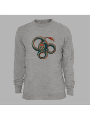 Світшот з принтом "Три кола вогняного дракона" (231019)