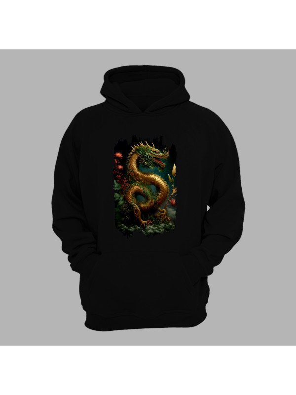 Худі з принтом "Золотий дракон" (231021)