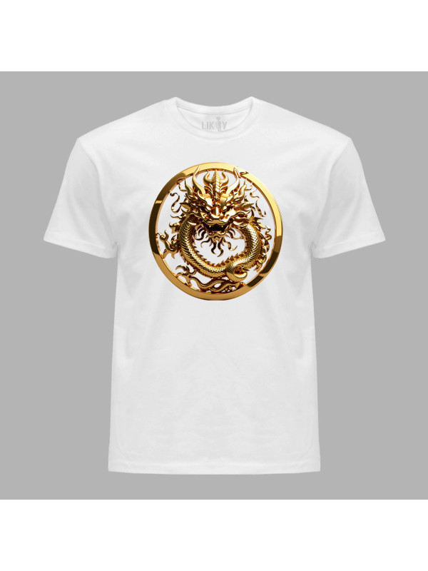 Футболка чоловіча з принтом "Кільце дракона" (231023)