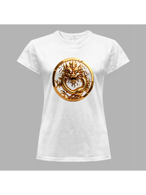 Футболка жіноча з принтом "Кільце дракона" (231023)