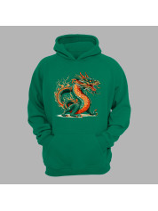 Худі з принтом "Палаючий дракон" (231025)