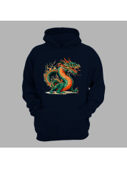Худі з принтом "Палаючий дракон" (231025)