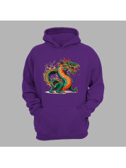 Худі з принтом "Палаючий дракон" (231025)