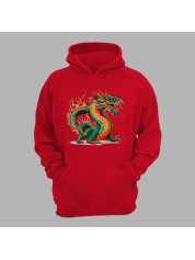 Худі з принтом "Палаючий дракон" (231025)