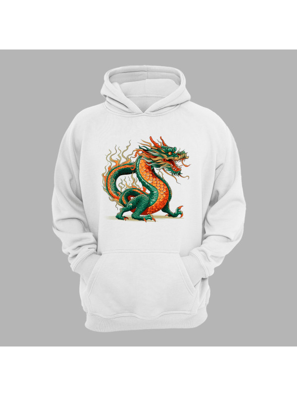 Худі з принтом "Палаючий дракон" (231025)