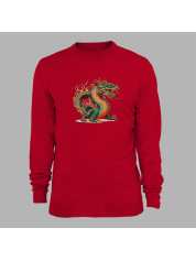 Світшот з принтом "Палаючий дракон" (231025)