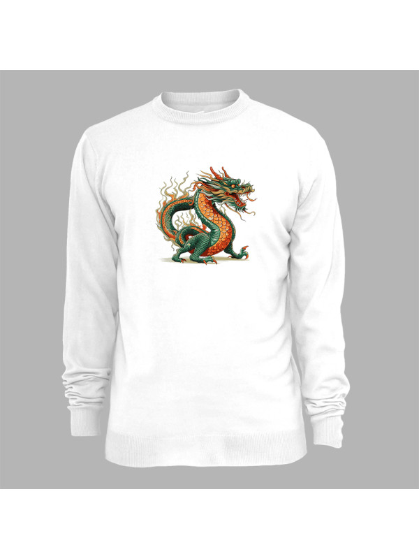 Світшот з принтом "Палаючий дракон" (231025)