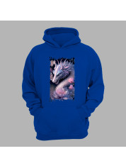 Худі з принтом "Дракон та ніжний лотос" (231026)