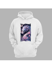 Худі з принтом "Дракон та ніжний лотос" (231026)