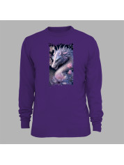 Світшот з принтом "Дракон та ніжний лотос" (231026)