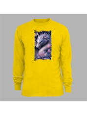 Світшот з принтом "Дракон та ніжний лотос" (231026)