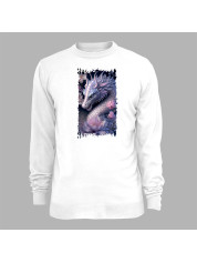 Світшот з принтом "Дракон та ніжний лотос" (231026)