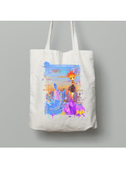 Екосумка Стихії, вогонь і вода, шопер з бавовни, 24010347