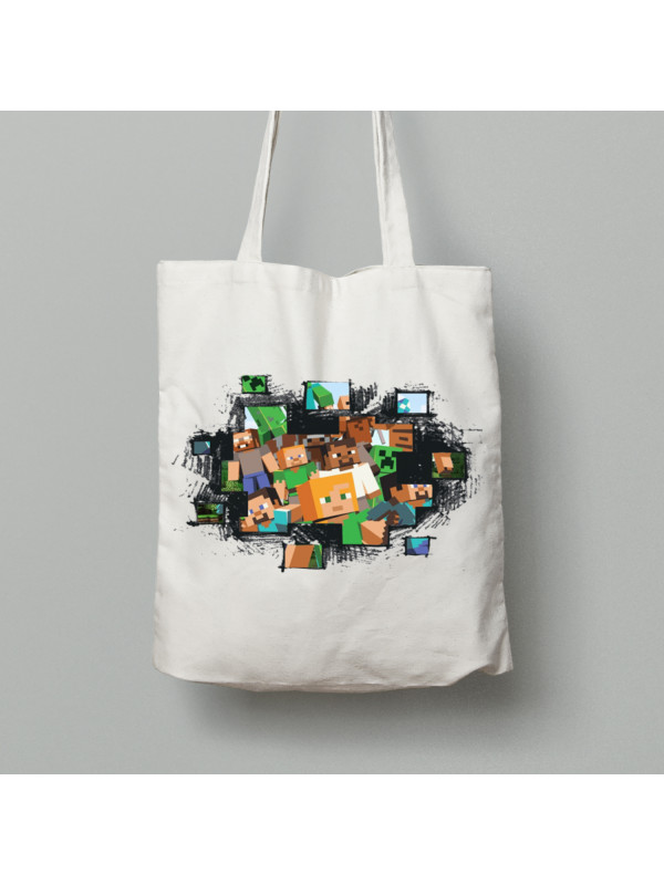 Екосумка Світ Майнкрафт, шопер з бавовни, 24010360