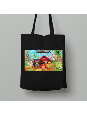 Екосумка Злі птахи в Майнкрафт, шопер з бавовни, 24010361