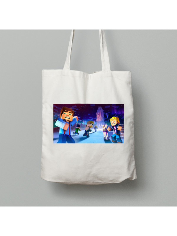 Екосумка Майнкрафт, Місто, шопер з бавовни, 24010371