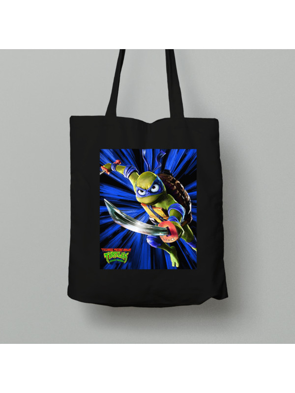 Екосумка Черепашки ніндзя, Леонардо атакує, шопер з бавовни, 24010382