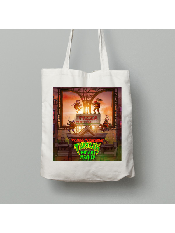 Екосумка Черепашки люблять піцу, шопер з бавовни, 24010385