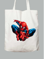 Екосумка Людина павук стрибає - Spider Man is jumping , 24010623