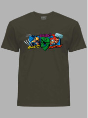 Футболка з принтом Марвел, Marvel - Росомаха Халк Тор, 24010631