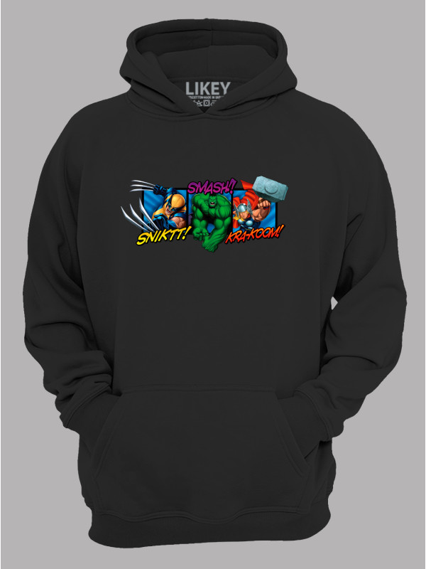 Худі з принтом Марвел, Marvel - Росомаха Халк Тор, 24010631