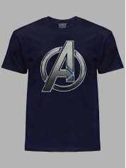 Футболка Avengers steel logo - Месники сталеве лого, 24010642