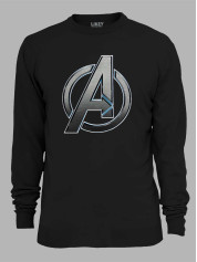 Свитшот Avengers steel logo - Мстители стальное лого, 24010642