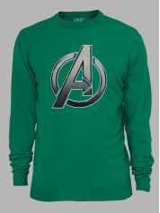 Свитшот Avengers steel logo - Мстители стальное лого, 24010642