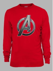 Свитшот Avengers steel logo - Мстители стальное лого, 24010642