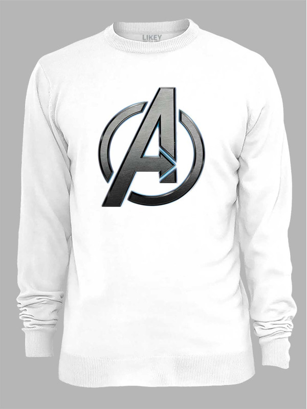 Світшот Avengers steel logo - Месники сталеве лого, 24010642