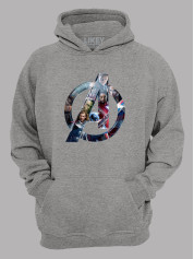 Худі Месники лого з героями - Avengers logo with heroes, 24010643