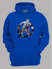 Худі Месники лого з героями - Avengers logo with heroes, 24010643