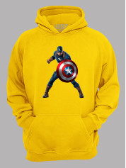 Худі Капітан Америка в дії - Captain America in action, 24010664