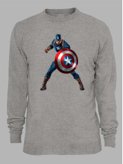 Світшот Капітан Америка в дії - Captain America in action, 24010664