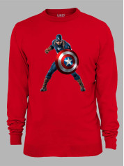 Світшот Капітан Америка в дії - Captain America in action, 24010664