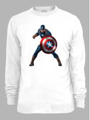 Світшот Капітан Америка в дії - Captain America in action, 24010664