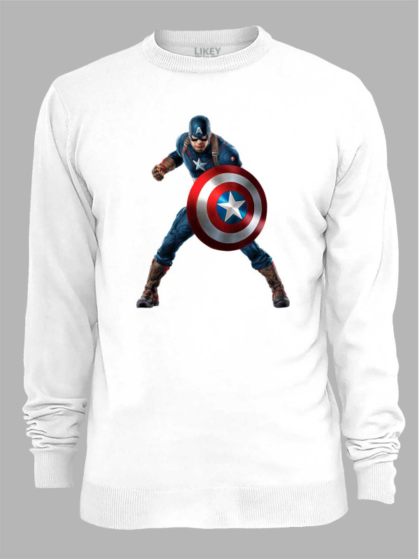 Світшот Капітан Америка в дії - Captain America in action, 24010664