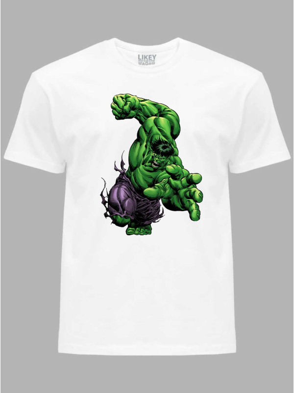 Футболка з принтом Лютий Халк - Hulk in rage, 24010677