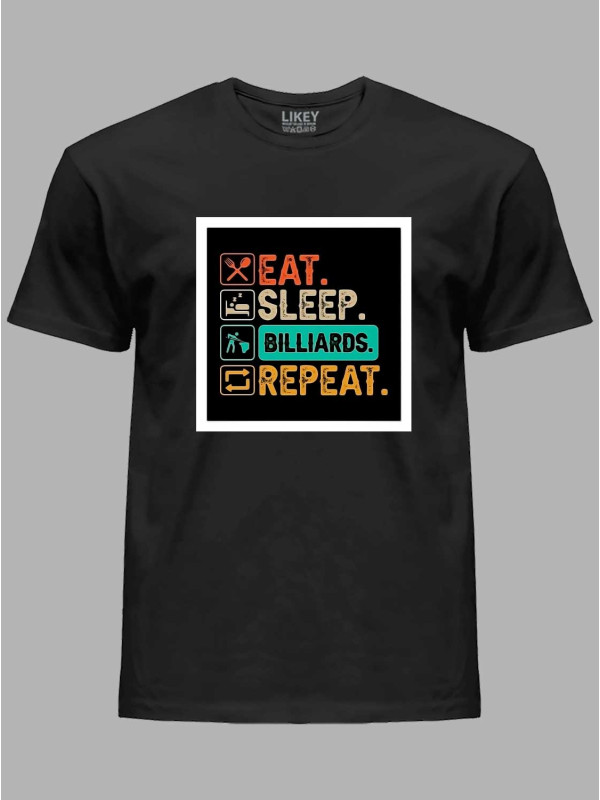 Футболка Їж, спи, більярд, повтор (eat, sleep, billiards, repeat), 24022174