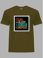 Футболка Їж, спи, більярд, повтор (eat, sleep, billiards, repeat), 24022174