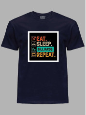 Футболка Їж, спи, більярд, повтор (eat, sleep, billiards, repeat), 24022174