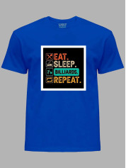 Футболка Їж, спи, більярд, повтор (eat, sleep, billiards, repeat), 24022174