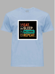 Футболка Їж, спи, більярд, повтор (eat, sleep, billiards, repeat), 24022174