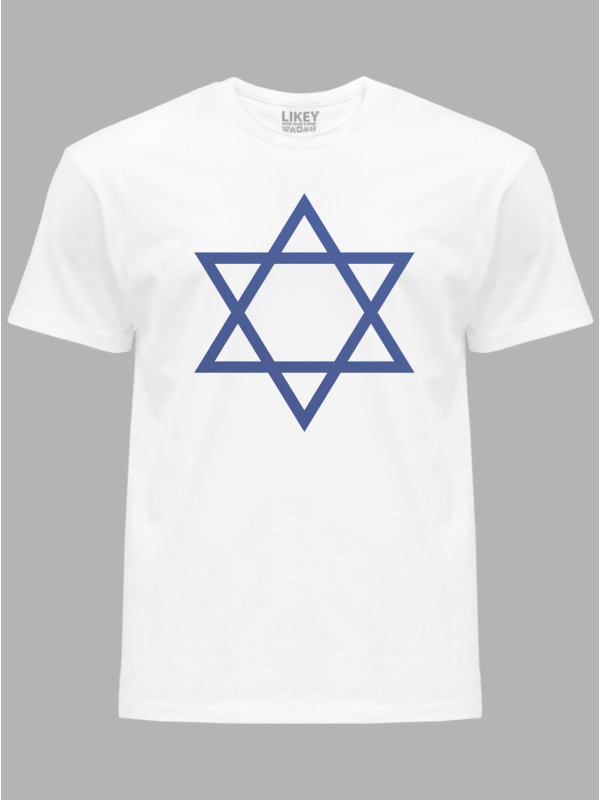 Футболка чоловіча "Яскрава Зірка Давида" (24090007)