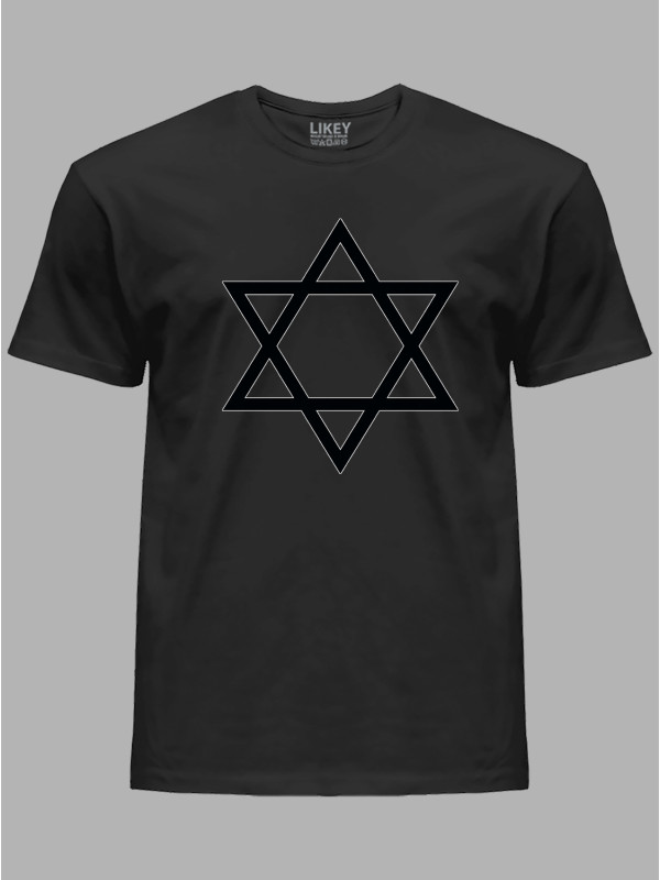 Футболка чоловіча "Зірка Давида / Щит Давида" (24090011)