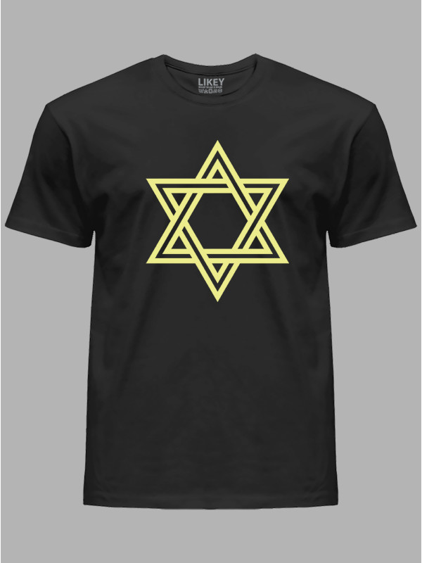Футболка чоловіча "Золота Зірка Давида" (24090012)