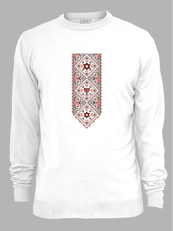 Світшот "Менора і Щит (Зірка) Давида" (24090013)